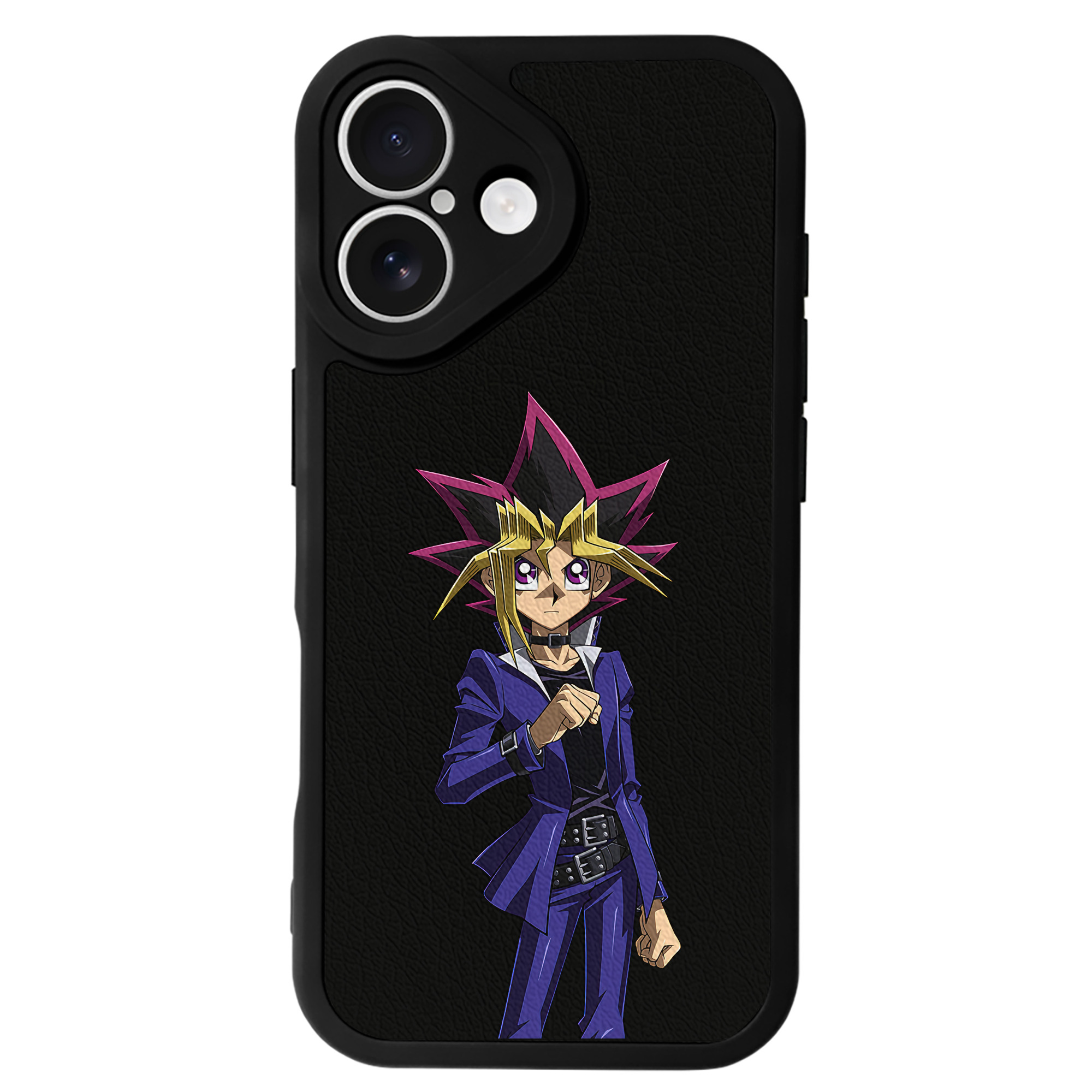 遊☆戯☆王 Yu-Gi-Oh! 【iPhone 16シリーズ対応】シリコンスマホケース（レザー調） 材質：シリコン